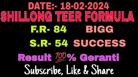 Shillong Teer Formula .